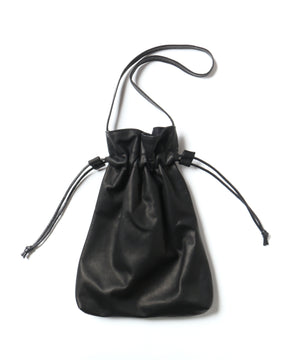 IMPERMA-LEATHER / WATER PROOF LIGHT LEATHER / DRAWSTRING BAG / ME698