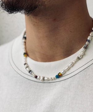 African x Pearl Necklace
