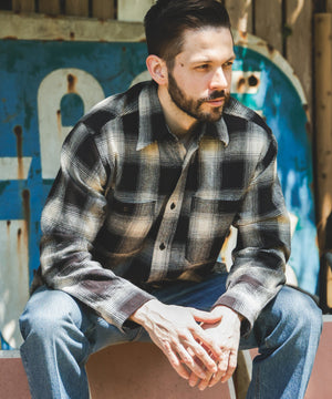 OMBRE CHECK NEL / WORK SHIRT / M253120
