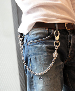 Brass Wallet Chain_silver -Mary & Diamond-
