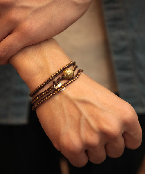 Stitched Seeds Beads Bracelet (Long) / 11AH-113