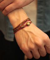 Stitched Seeds Beads Bracelet (Long) / 11AH-113