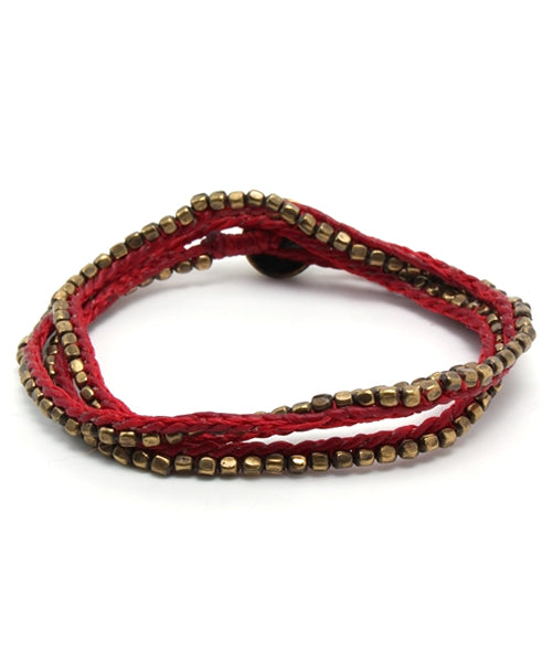 Stitched Seeds Beads Bracelet (Long) / 11AH-113