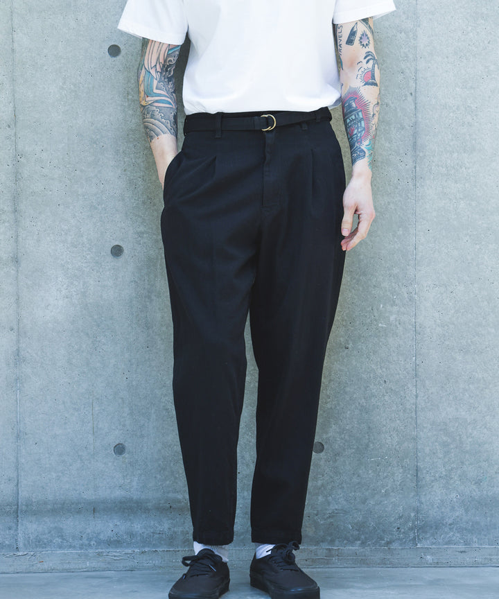 【予約商品】10oz NATURAL SLUB DENIM / BELTED WIDE TAPERD PANTS /M263104