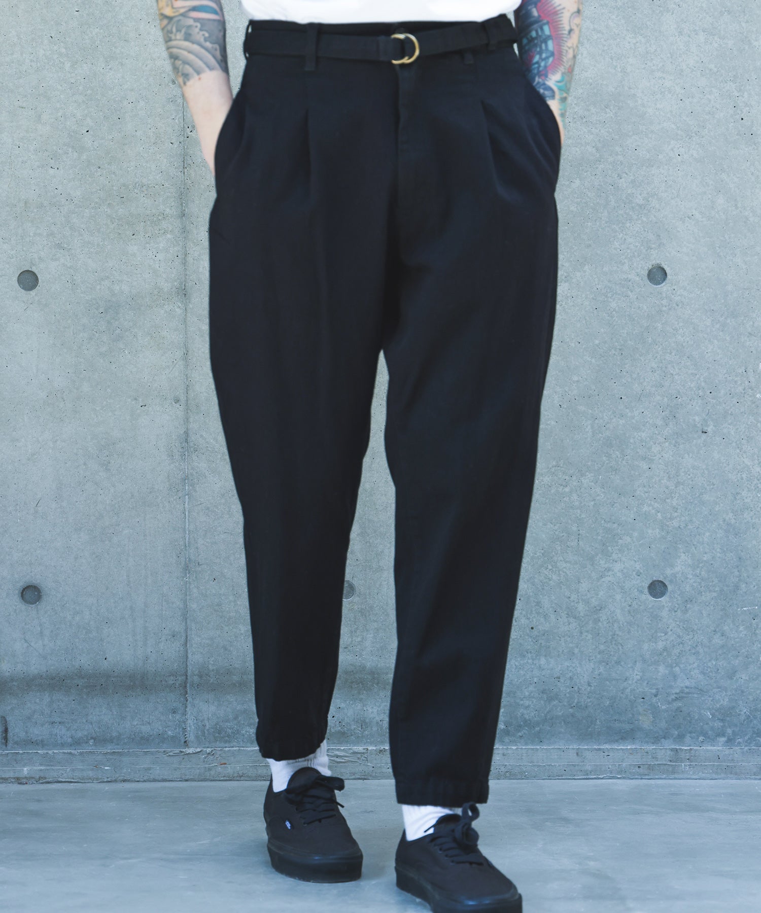 【予約商品】10oz NATURAL SLUB DENIM / BELTED WIDE TAPERD PANTS /M263104