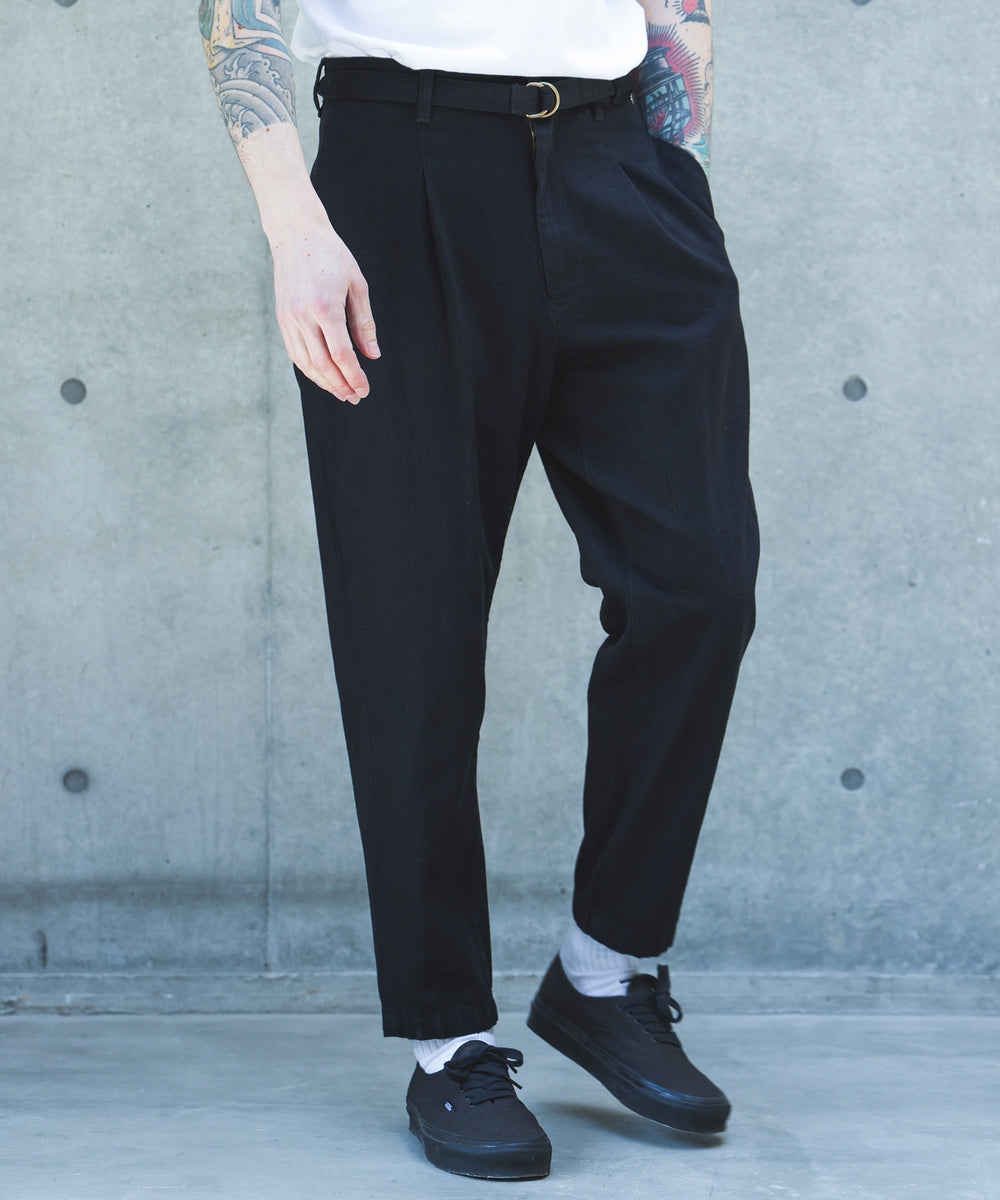 【予約商品】10oz NATURAL SLUB DENIM / BELTED WIDE TAPERD PANTS /M263104