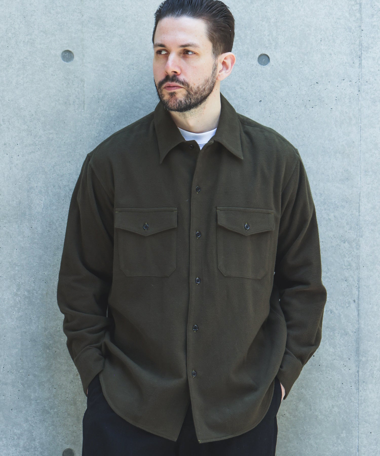 【予約商品】AIRY BRUSHED SATIN / CPO SHIRT /M263128