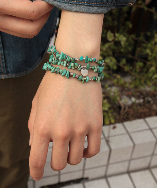 Tumble Turquoise Bracelet -Triple- / 13AHK-161