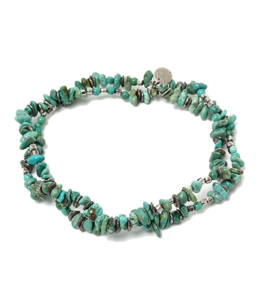 Tumble Turquoise Bracelet -Triple- / 13AHK-161