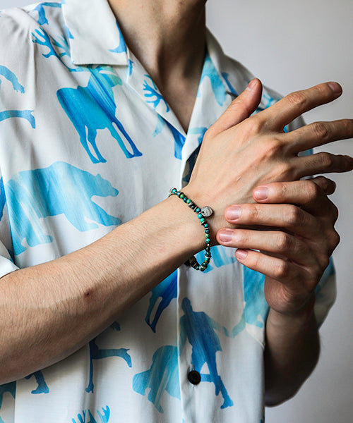 Round Turquoise Bracelet / 13AHK-154 – MR.OLIVE ONLINE STORE