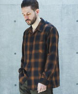 【予約商品】OMBRE TENCEL CHECK / OPEN COLLAR SHIRT /M263108