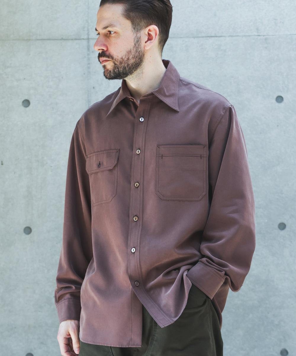 【予約商品】T/R POWDER CLOTH / SERVICEMAN SHIRT /M263106
