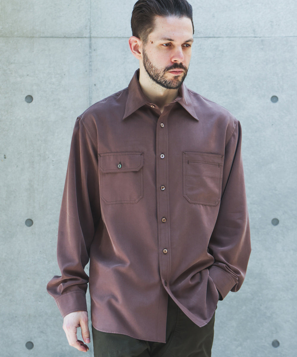 【予約商品】T/R POWDER CLOTH / SERVICEMAN SHIRT /M263106