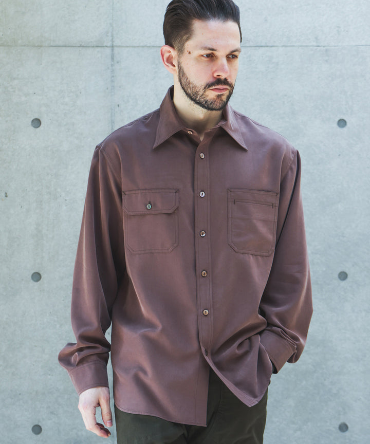 【予約商品】T/R POWDER CLOTH / SERVICEMAN SHIRT /M263106