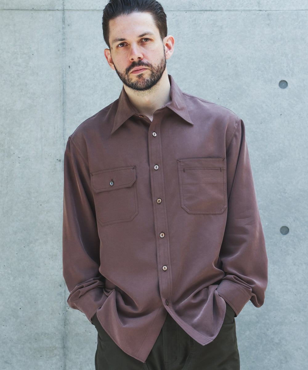 【予約商品】T/R POWDER CLOTH / SERVICEMAN SHIRT /M263106