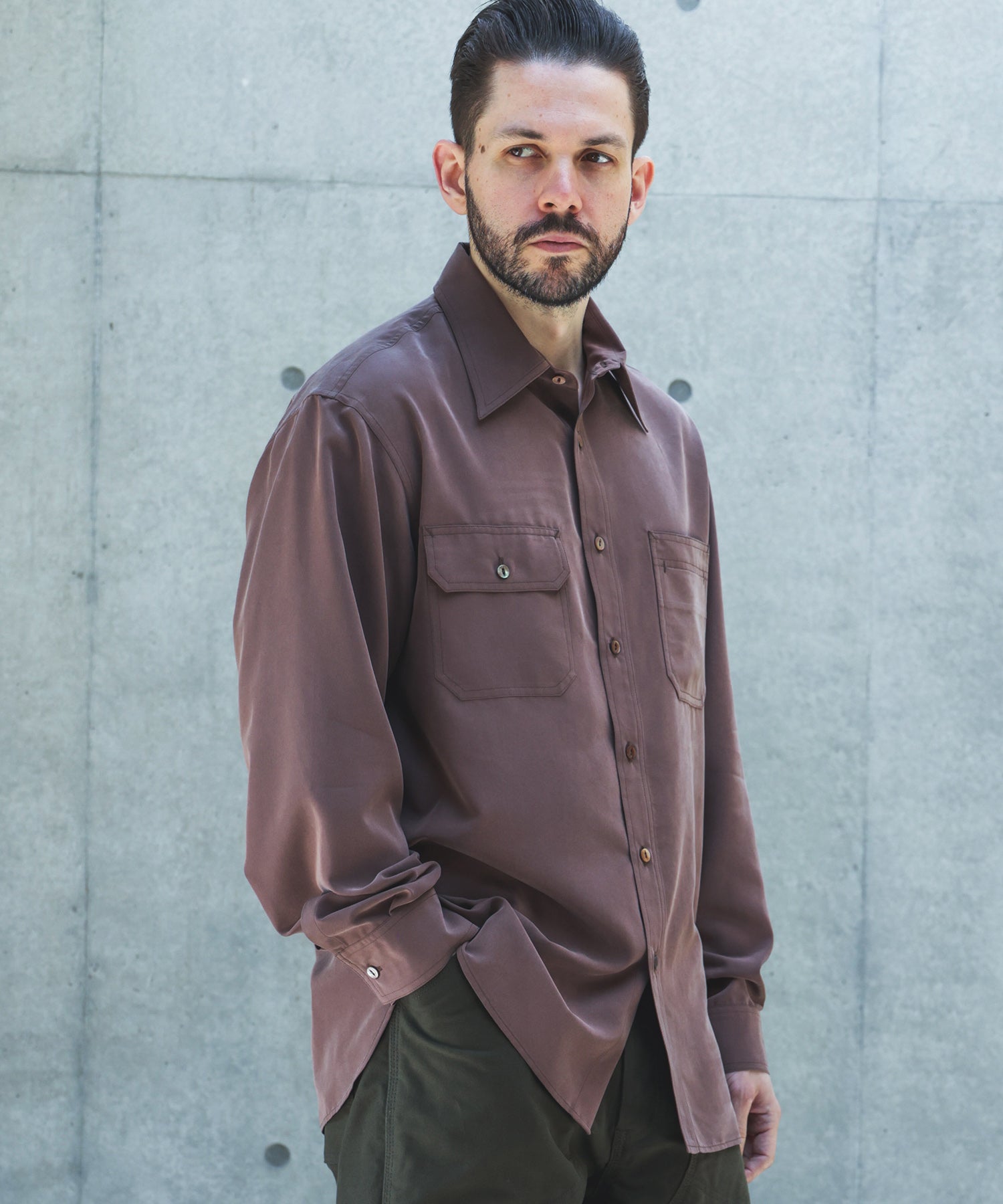 【予約商品】T/R POWDER CLOTH / SERVICEMAN SHIRT /M263106