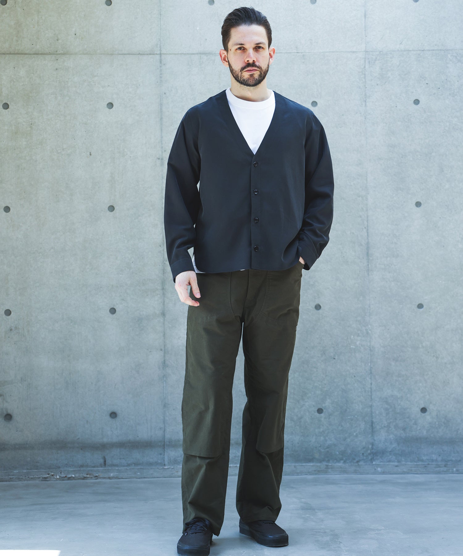 【予約商品】T/R POWDER CLOTH / CARDIGAN SHIRT /M263105