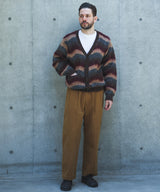 【予約商品】WAVE BORDER MOHAIR / HERITAGE CARDIGAN /M263123