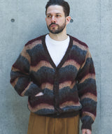 【予約商品】WAVE BORDER MOHAIR / HERITAGE CARDIGAN /M263123