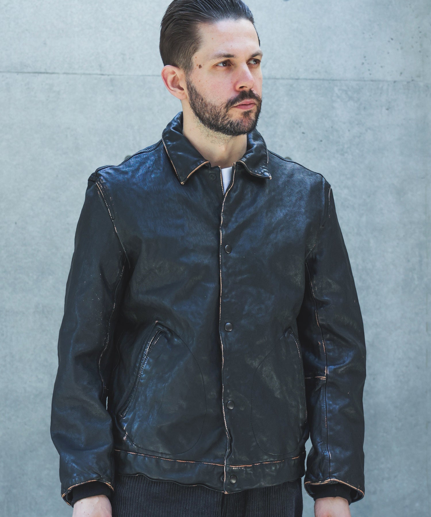 【予約商品】VINTAGE CRAFT SHEEP LEATHER / AGED AWARD JACKET /M263116