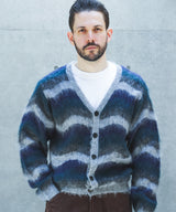 【予約商品】WAVE BORDER MOHAIR / HERITAGE CARDIGAN /M263123