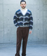 【予約商品】WAVE BORDER MOHAIR / HERITAGE CARDIGAN /M263123