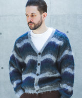 【予約商品】WAVE BORDER MOHAIR / HERITAGE CARDIGAN /M263123