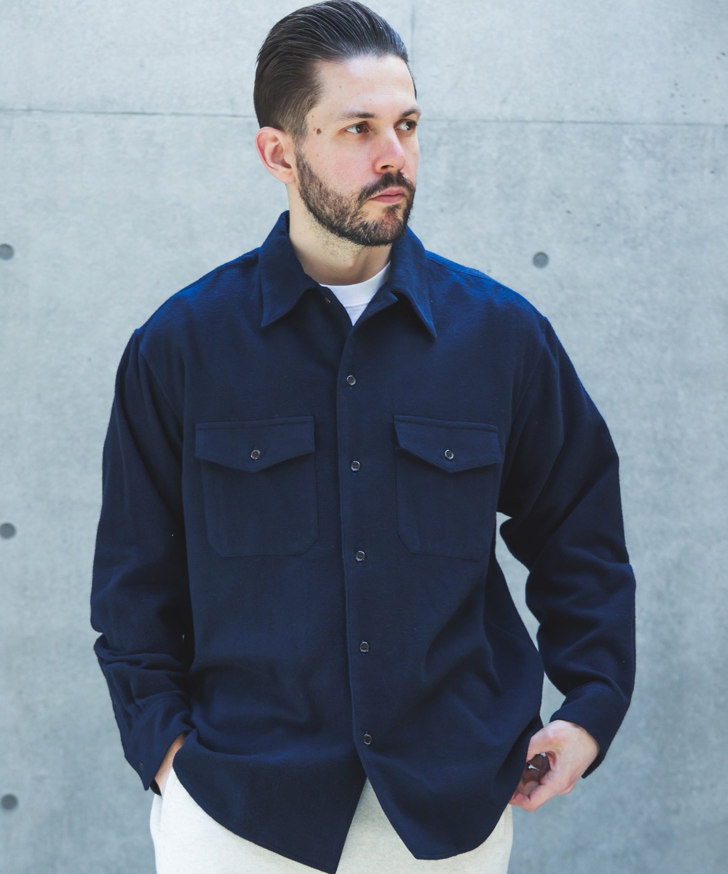 【予約商品】AIRY BRUSHED SATIN / CPO SHIRT /M263128