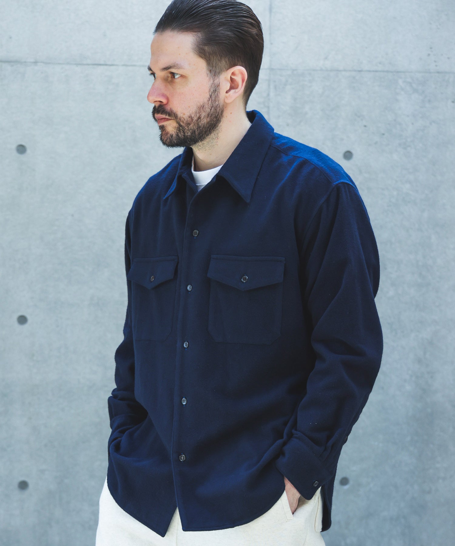 【予約商品】AIRY BRUSHED SATIN / CPO SHIRT /M263128