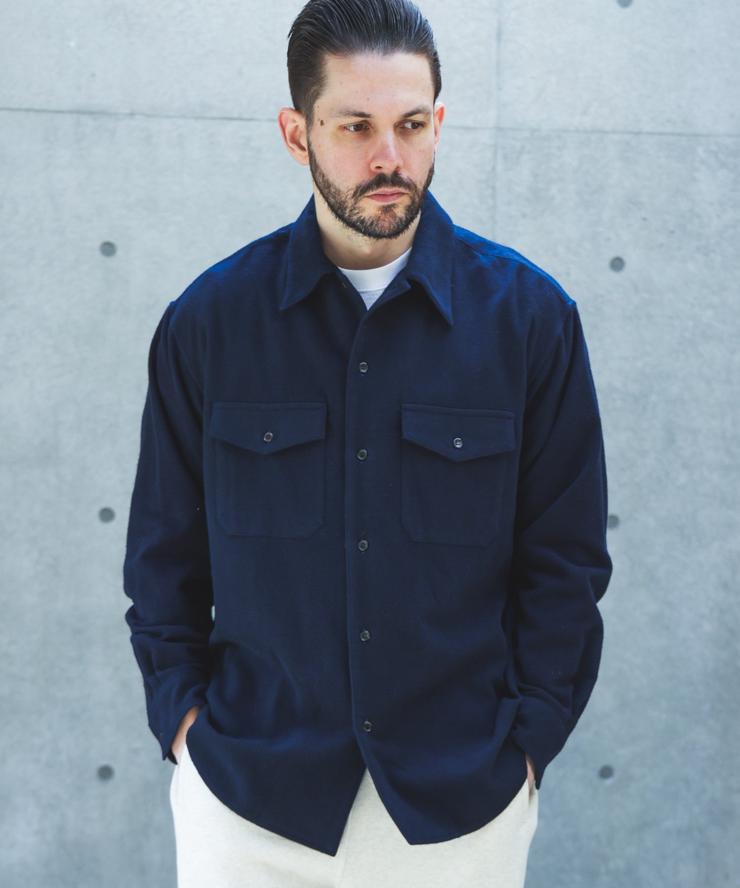 【予約商品】AIRY BRUSHED SATIN / CPO SHIRT /M263128