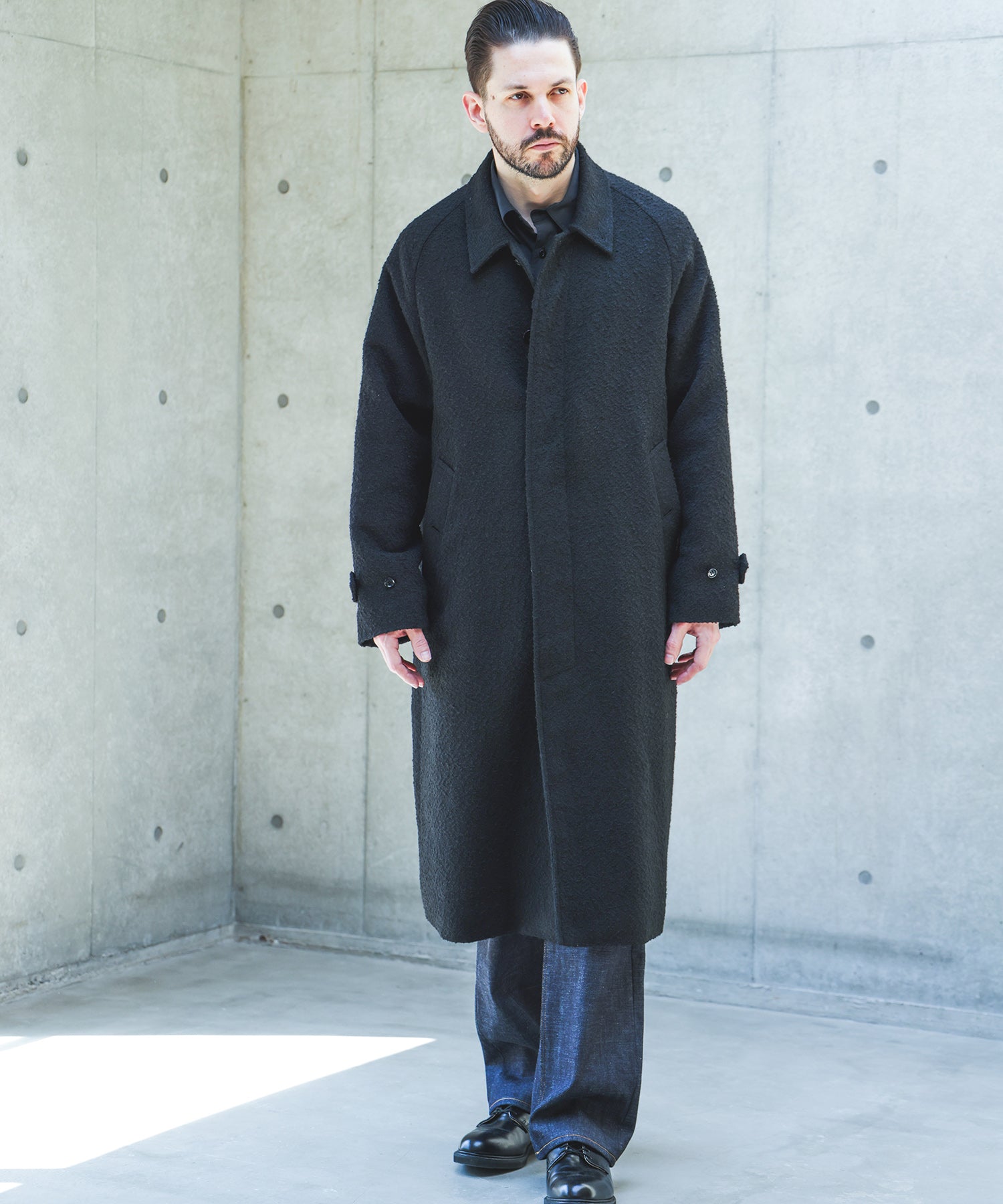 【予約商品】TECH TWEED HERRINGBONE / BALMACAAN COAT /M263127