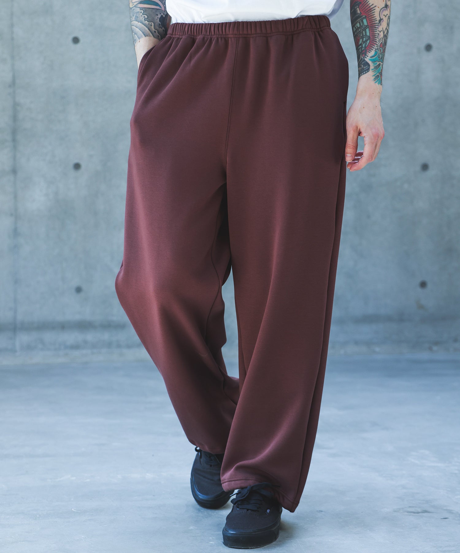 【予約商品】SUPER HEAT JERSEY / WIDE STRAIGHT EASY KNIT PANTS /M263137