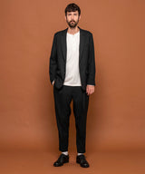 MR.OLIVE / RETRO POLYESTER TWILL / 2B SEMI PEAKED LAPEL JACKET