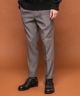MR.OLIVE / RETRO POLYESTER TWILL / ONE PLEATS STA-PREST TAPERED PANTS