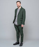 MR.OLIVE / RETRO POLYESTER TWILL / ONE PLEATS STA-PREST TAPERED PANTS