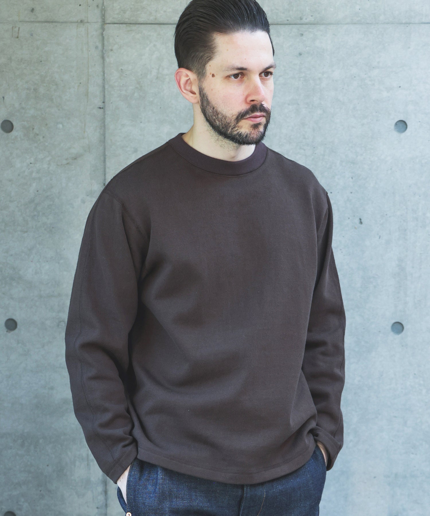 【予約商品】HEAVY-DUTY COTTON / FLAT SEAMER CREW NECK JERSEY /M263119