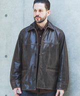 【予約商品】VINTAGE CRACK GOAT LEATHER / PATINA CAR COAT /M263115