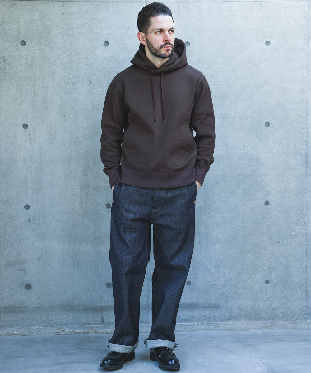 【予約商品】HEAVY-DUTY COTTON / FLAT SEAMER PULLOVER HOODIE /M263121