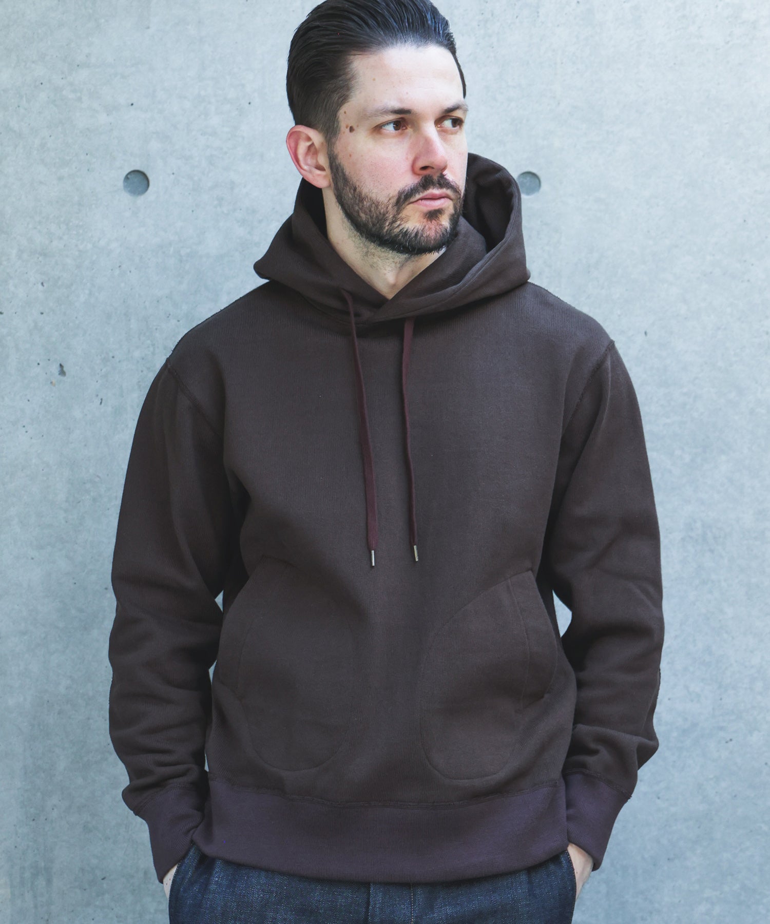 【予約商品】HEAVY-DUTY COTTON / FLAT SEAMER PULLOVER HOODIE /M263121