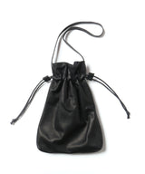IMPERMA-LEATHER / WATER PROOF LIGHT LEATHER / DRAWSTRING BAG / ME698