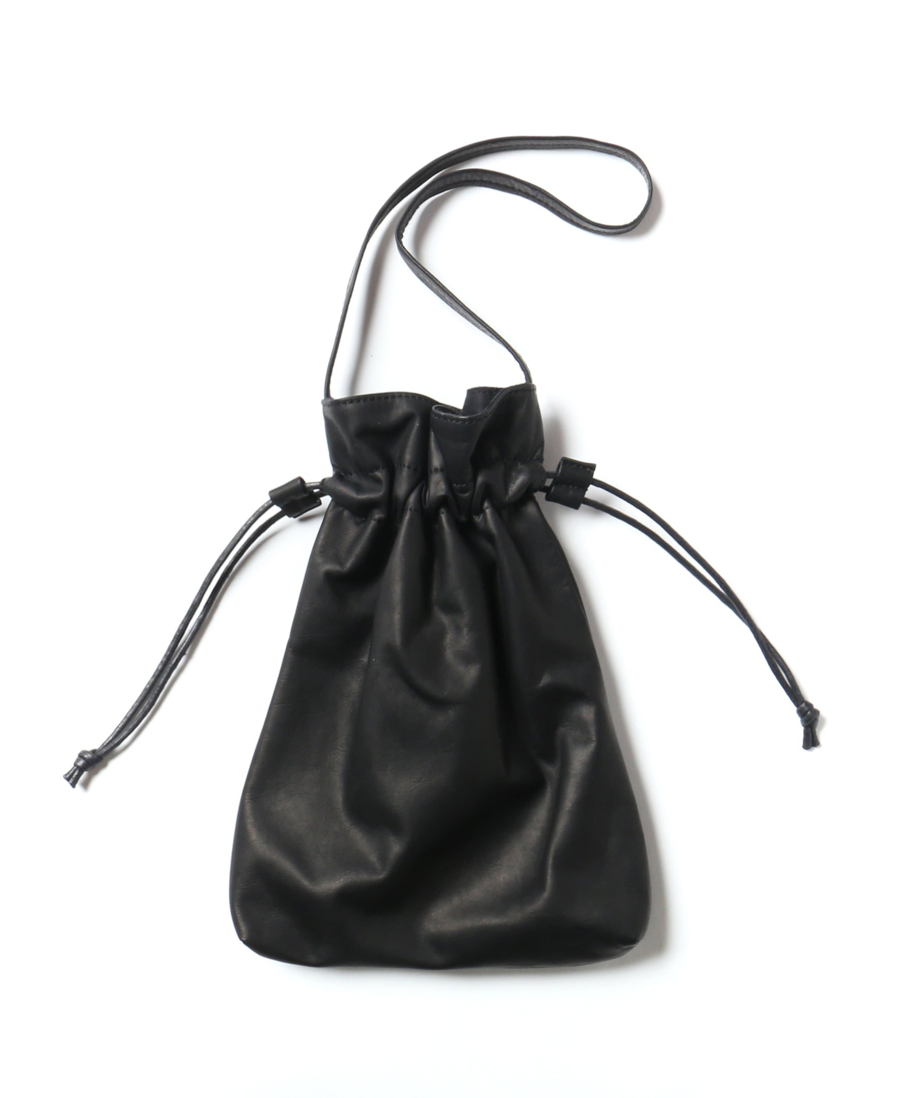 IMPERMA-LEATHER / WATER PROOF LIGHT LEATHER / DRAWSTRING BAG / ME698