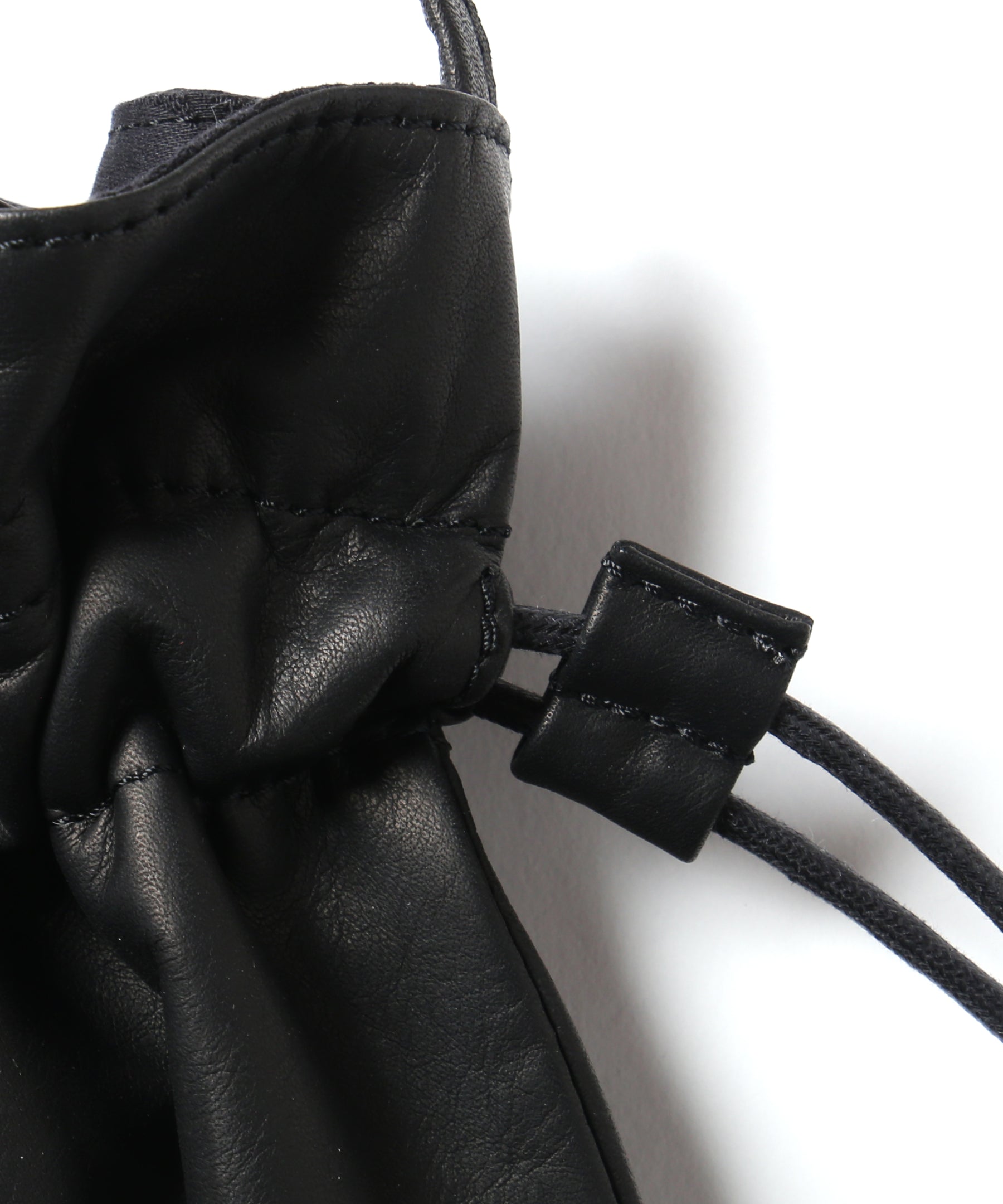 IMPERMA-LEATHER / WATER PROOF LIGHT LEATHER / DRAWSTRING BAG / ME698