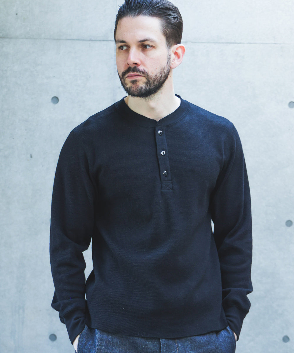 【予約商品】JAPAN HERITAGE HONEYCOMB / HENLEY NECK JERSEY /M263122