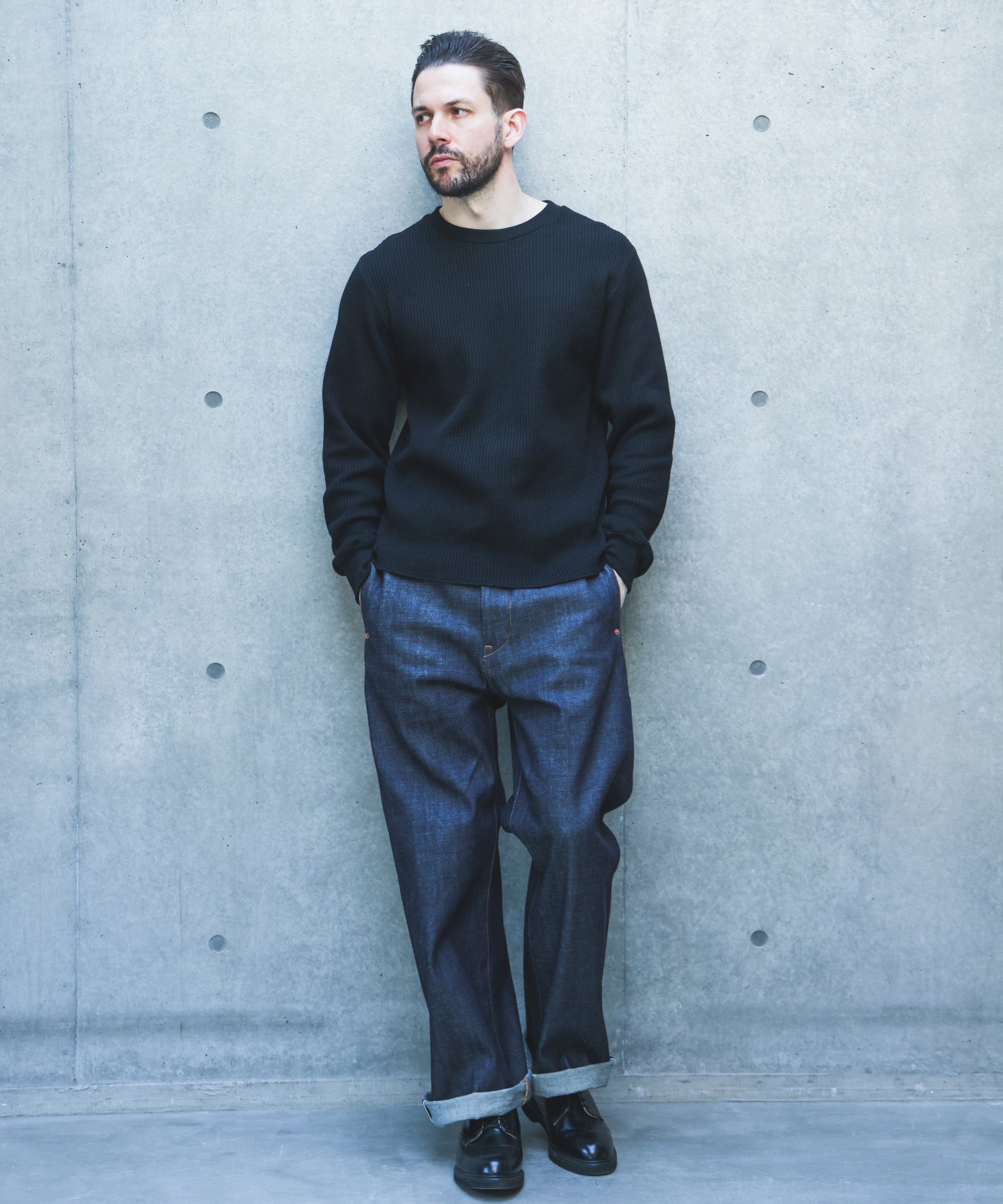 【予約商品】RUGGED DOUBLE YARN WAFFLE / OUTRIDER CREW JERSEY /M263112