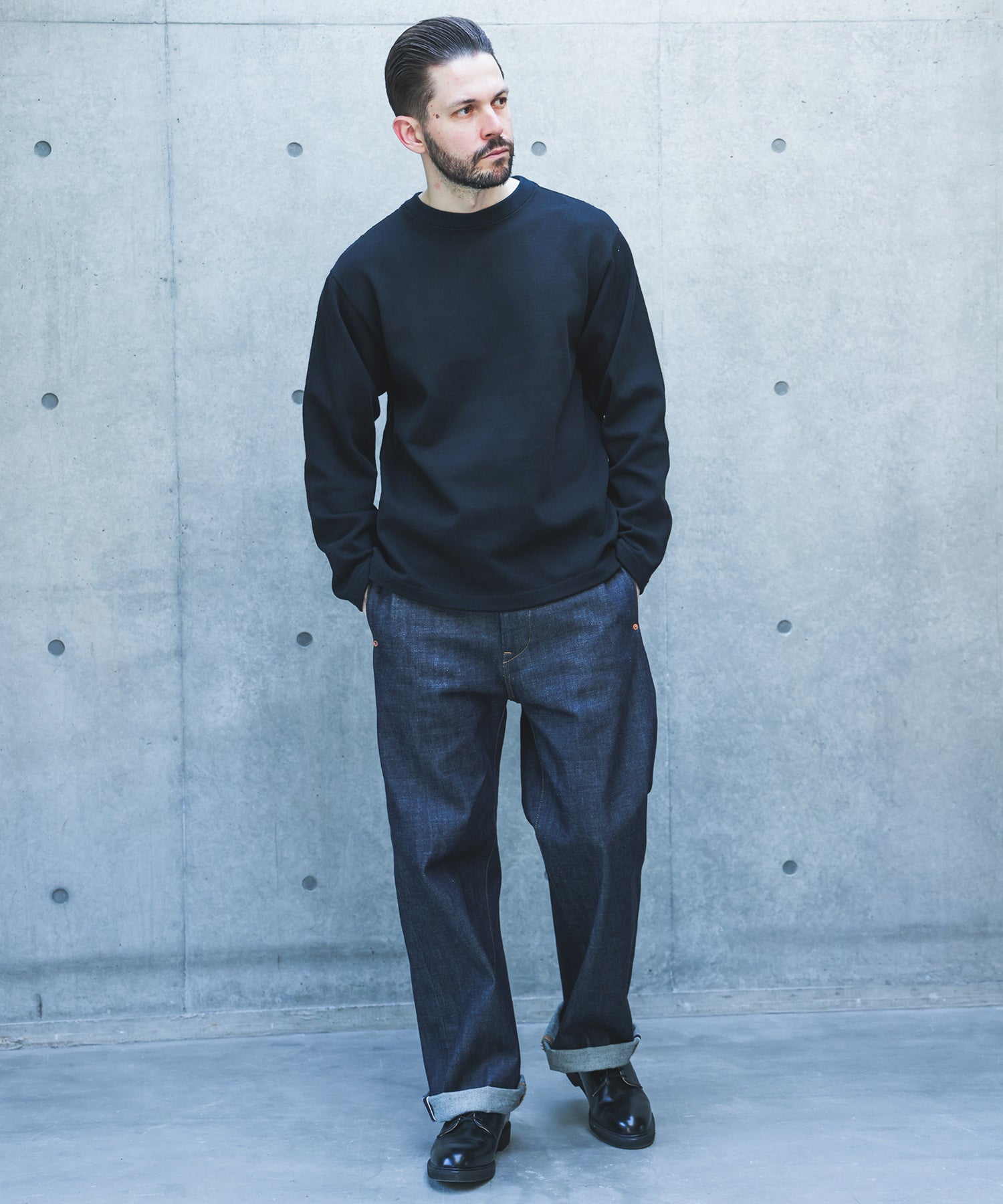 【予約商品】HEAVY-DUTY COTTON / FLAT SEAMER CREW NECK JERSEY /M263119