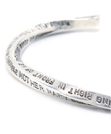 Stamped & Twisted Bangle