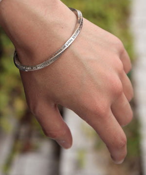 Stamped & Twisted Bangle