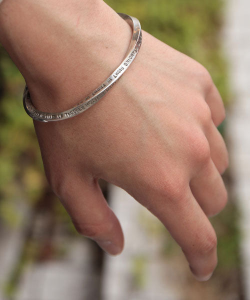 Stamped & Twisted Bangle