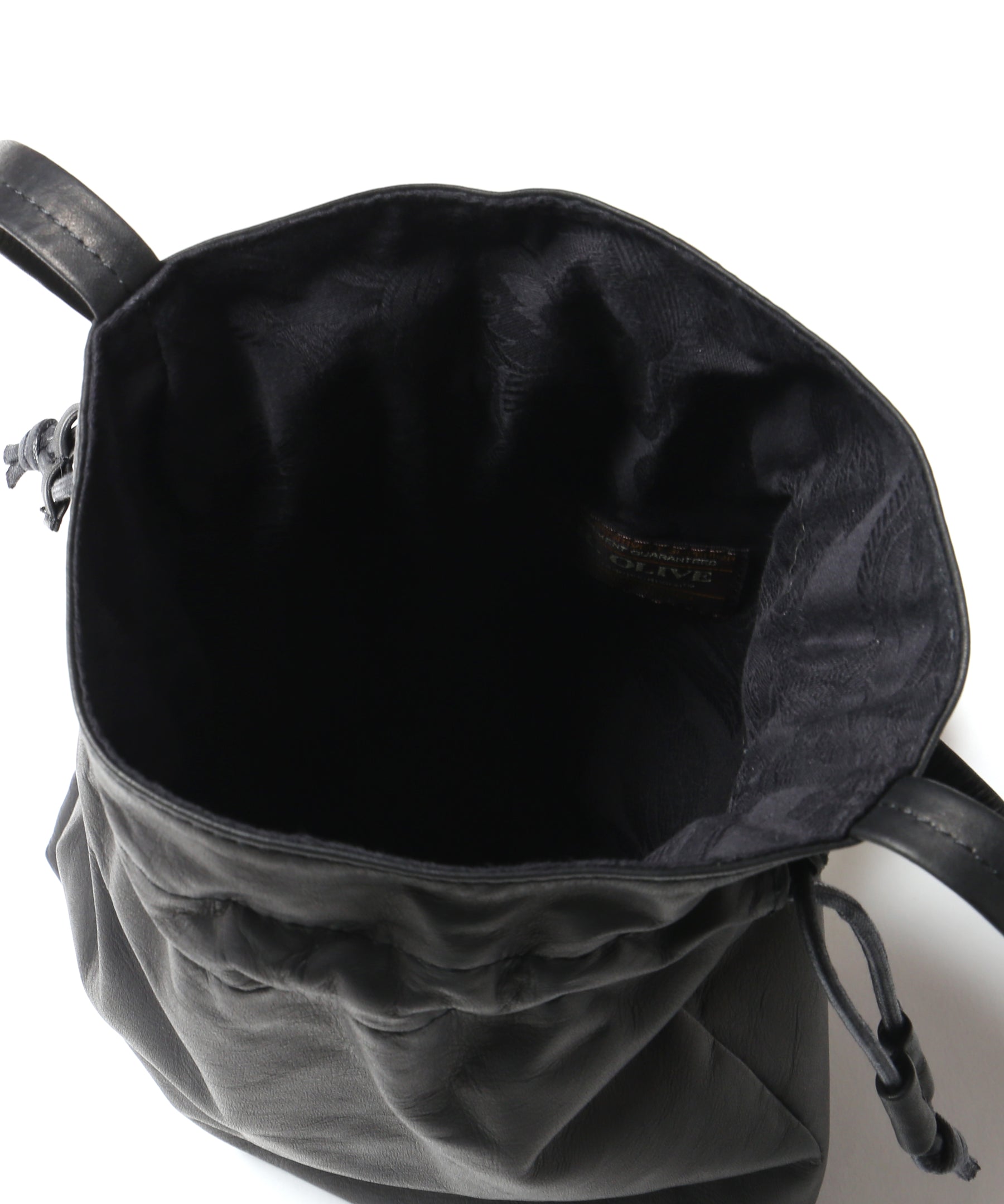 IMPERMA-LEATHER / WATER PROOF LIGHT LEATHER / DRAWSTRING BAG / ME698