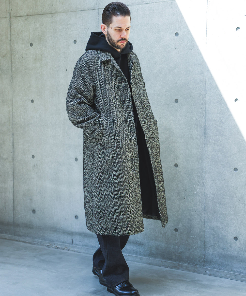 【予約商品】TECH TWEED HERRINGBONE / BALMACAAN COAT /M263127